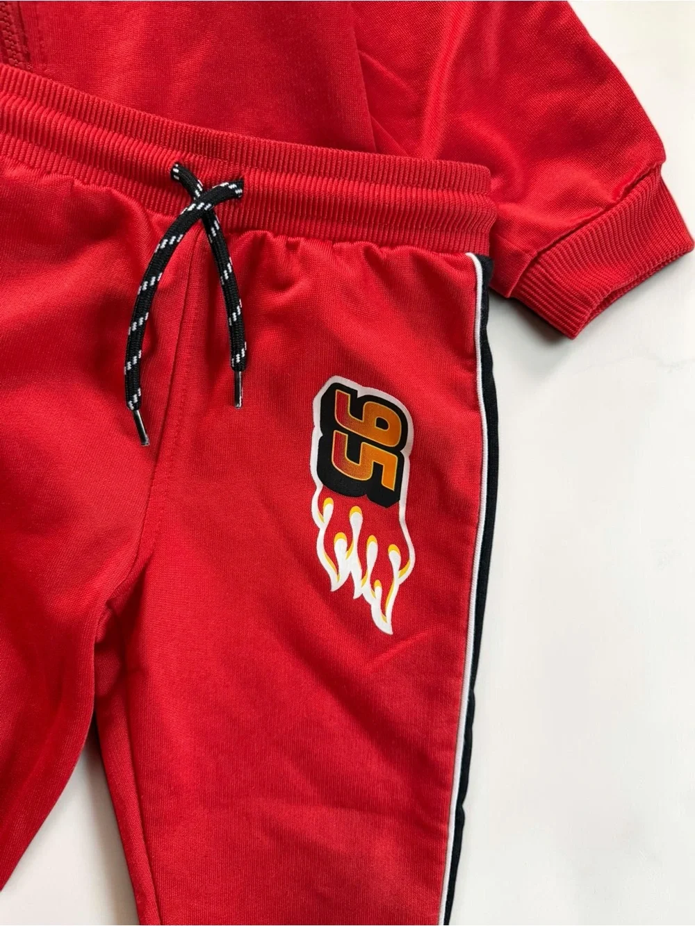 DISNEY PIXAR EUC Cars Lightening McQueen 2PC Track Suit